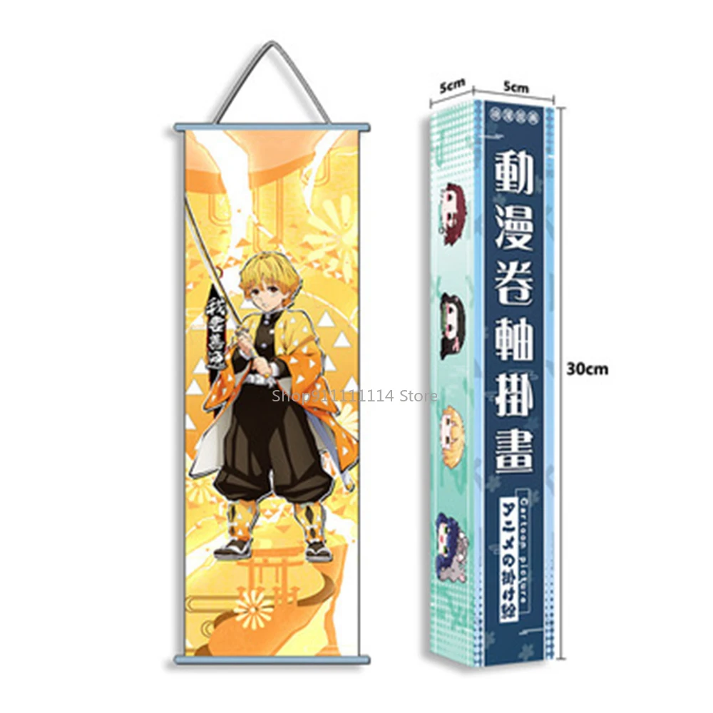 

Anime Demon Slayer Kimetsu Poster Fashion Prints Scroll Hippie Wall Picture Nordic Canvas Hanging Office Home Decor Painting