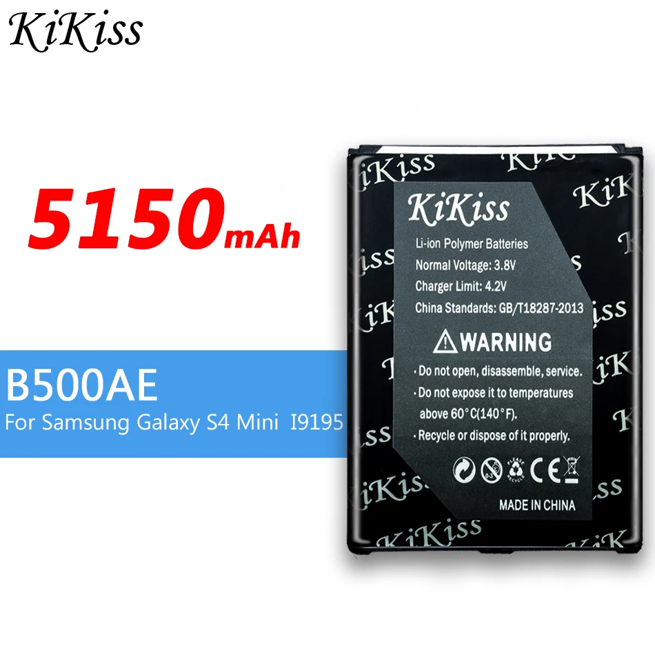 5150mAh аккумулятор большой мощности для Samsung Galaxy S4 Mini i9192 i9195 i9190 i9198 J110 I435 I257 батарея