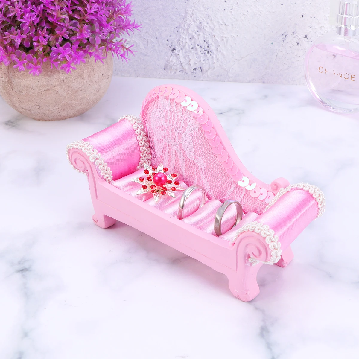 Держатель для хранения сережек милое кольцо подставка ювелирных изделий