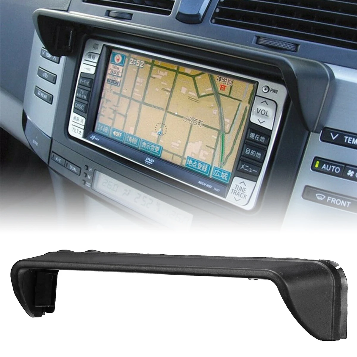 Черный Автомобильный GPS DVD солнцезащитный козырек экран для Honda Nissan Suzuki Toyota