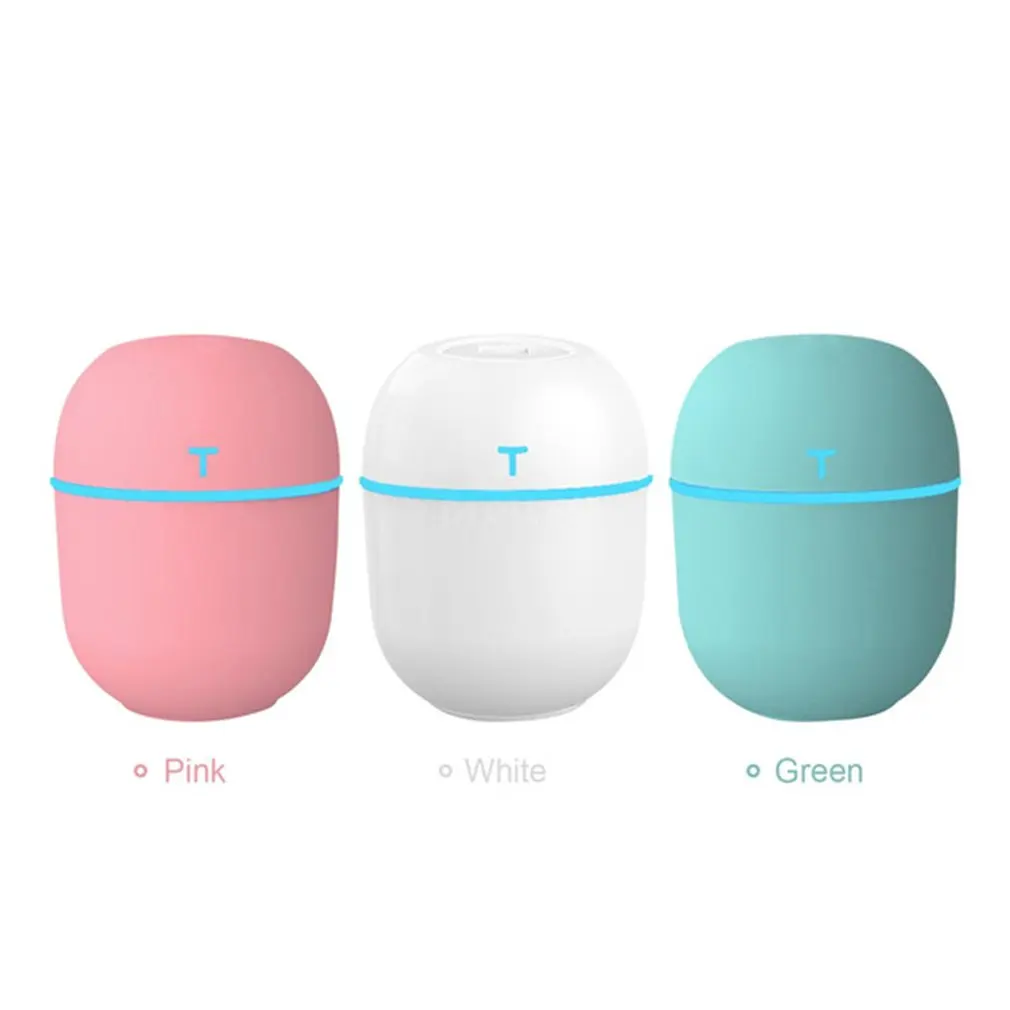 

220mL Mist Humidifier Diffuser LED Colorful Quiet Car Humidifier Essential Oil Diffuser USB Powered Home Humidifier