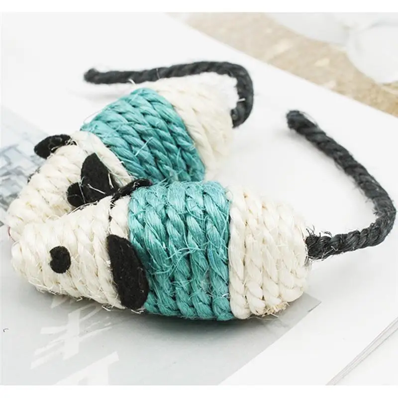 

Dorakitten 3Pcs/Set Mice Cat Toys Interactive Cat Squeaky Toys Kitten Mouse Toys For Cats Pet Supplies Cat Favors Random Color