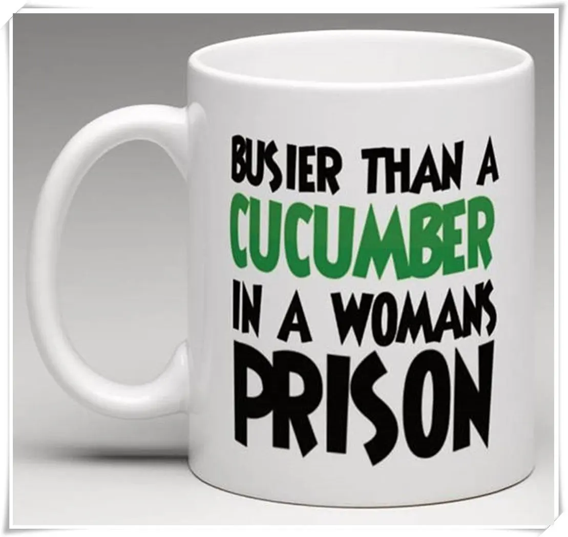 Больше чем огурец в женской тюремной кружке забавная кружка | Дом и сад