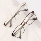 Мужские деловые очки для чтения, прогрессивные Мультифокальные мужские ретро очки для дальнозоркости по рецепту, Уход За Зрением + 1,0  + 4,0 диоптрий