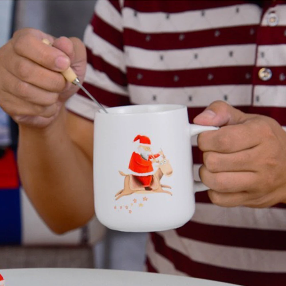 НОВАЯ РОЖДЕСТВЕНСКАЯ керамическая кружка креативная чашка для кофе и чая в виде
