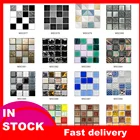 10 шт. 3d настенная плитка Наклейки на стену Diy Водонепроницаемый самоклеящиеся обои Водонепроницаемый Наклейка на стену для кухни, ванной, Наклейки