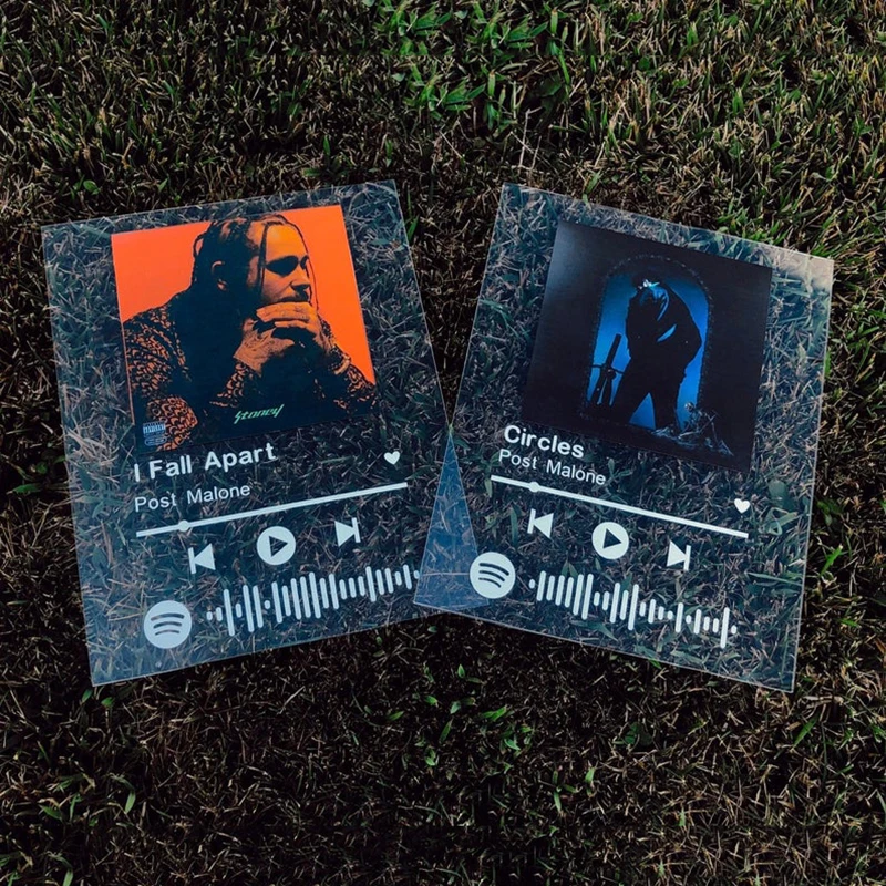 

Custom Spotify Style Acrylic Music Board Spotify Glass Personal Photo Style Couple Acrylic Anniversary Photo Album Plaque