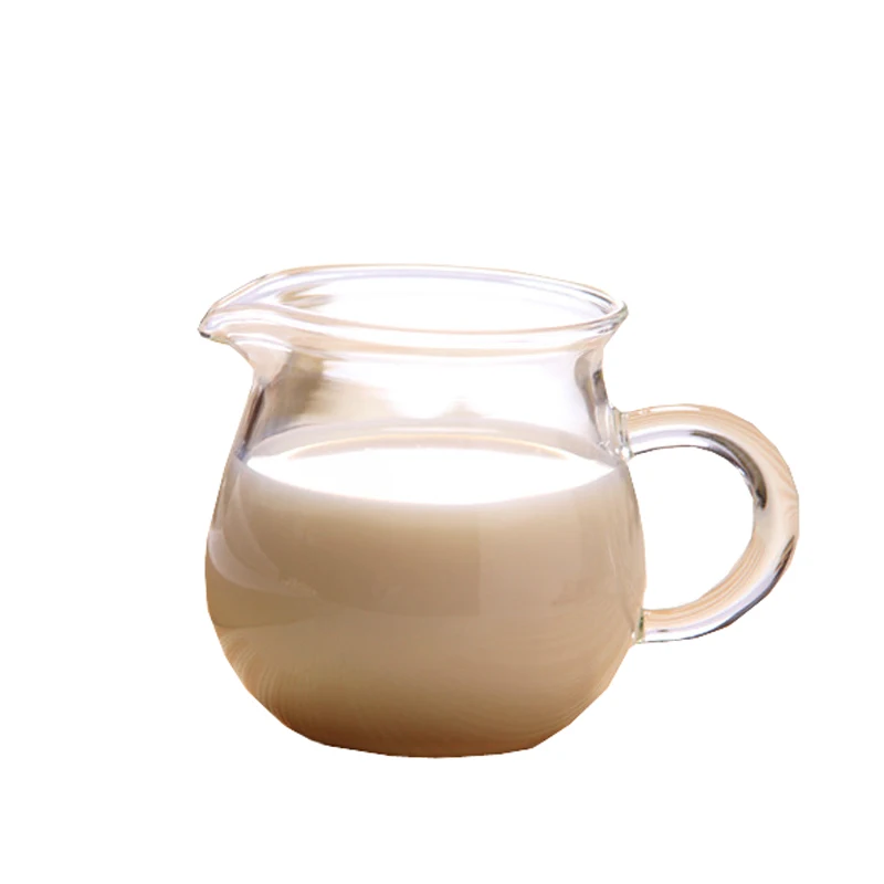 9 oz Перепелиные полосы стеклянные сливки, молочный кувшин, чайная чашка, термостойкие и ультратонкие, новоселье подарок для любителей чая кофе - Цвет: 9 oz