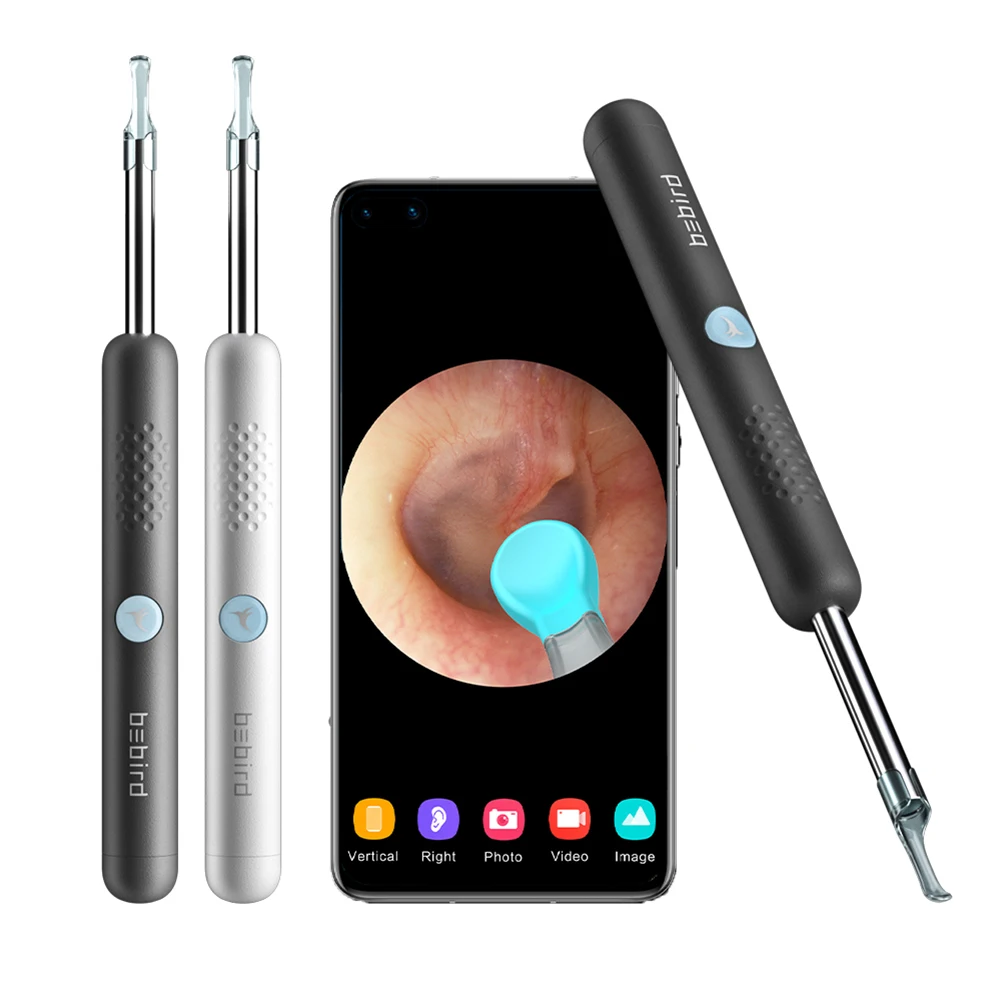 

1080P WiFi визуальная Ушная ложка умный беспроводной Otoscope набор чистящих средств для удаления ушных восков эндоскоп Отоскоп камера