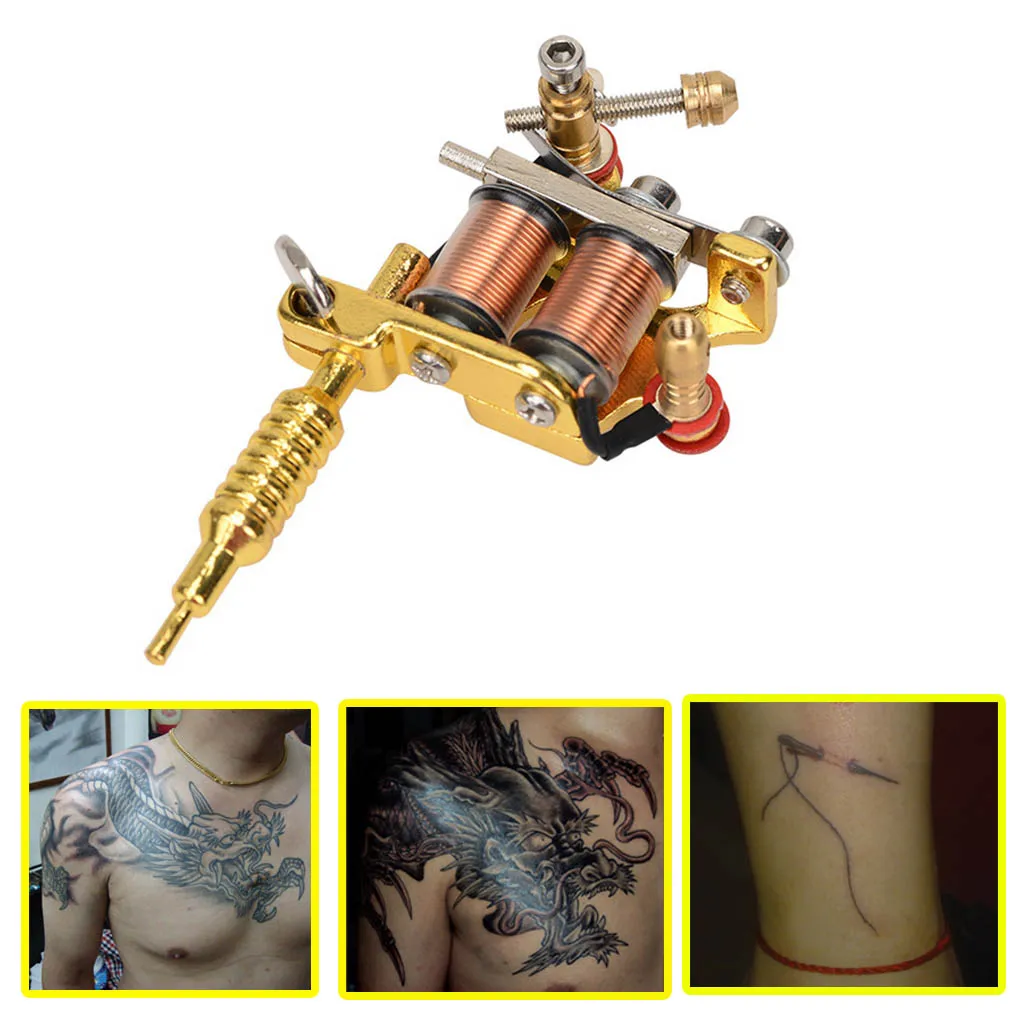 Технология литья Унисекс 8 бородавок катушки GS100 модный мини пистолет тату машина