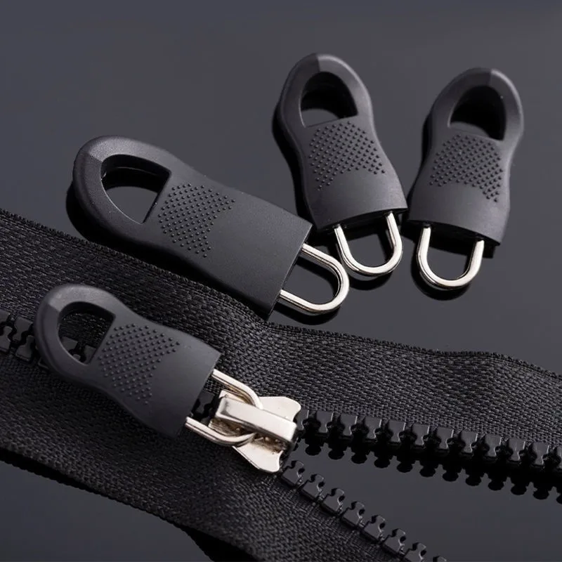 8Pcs Replacement Zipper Pull Puller End Fit Rope Tag Clothing Zip Fixer Broken Buckle Zip Cord Tab Bag Suitcase Backpack Tent