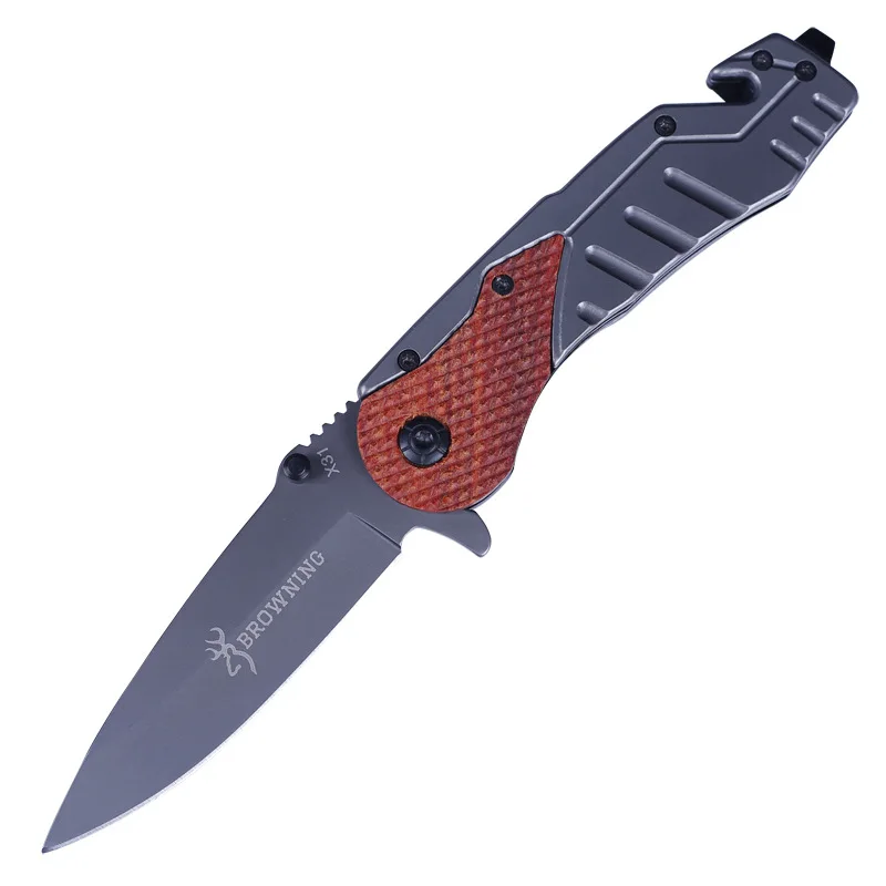 

Hysenss X31 Hunting Camping Survival Outdoor Tools Tactical Folding Knife Pocket Knife High Hardness Wood / Carbon Fiber Handle