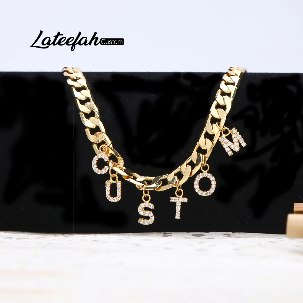 

Personalize Necklace Custom Cable Necklace Copper Alloy Pendent Necklace For Women Gifts For The New Year