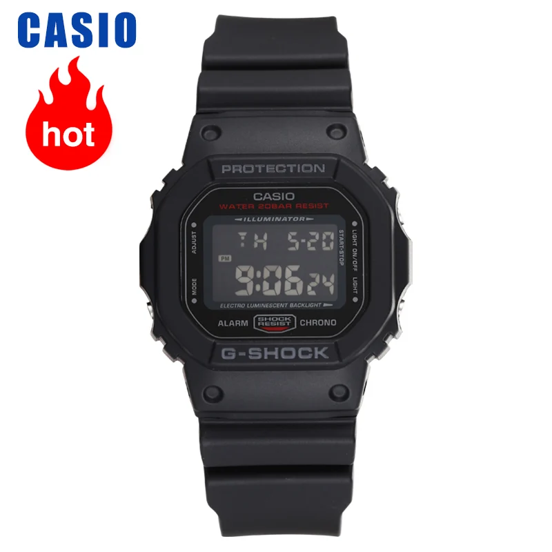 

Casio Watch G-SHOCK Collection Fashion Square Electronic Watch DW-5600HR-1