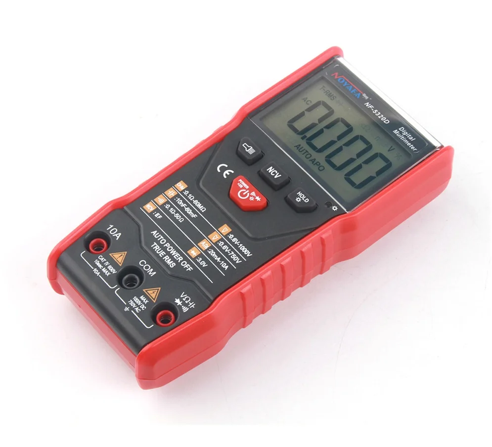 

Noyafa NF-5320D Digital Display Multimeter Resistance Diode Professional Meter Tester DC Voltage Meter Tester 2000 Counts