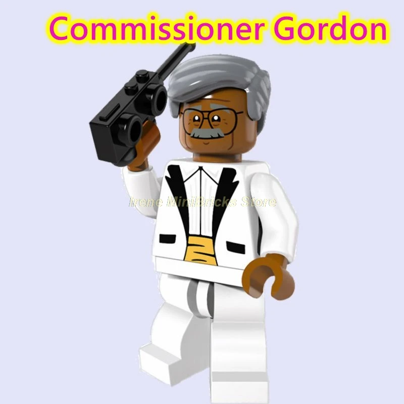 Commissioner Gordon Gotham Gordon Брюс Уэйн Бэтмен Marvel фильм железные человеческие Мстители эндгейм Acrion фигурки в Конструкторы Игрушки для детей DC - Цвет: Commissioner Gordon