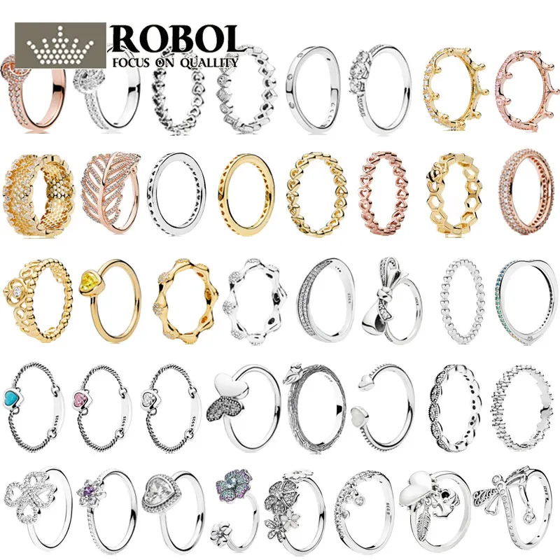 PDB JZ 3 оригинальный бренд 100% женское серебряное кольцо с гравировкой со