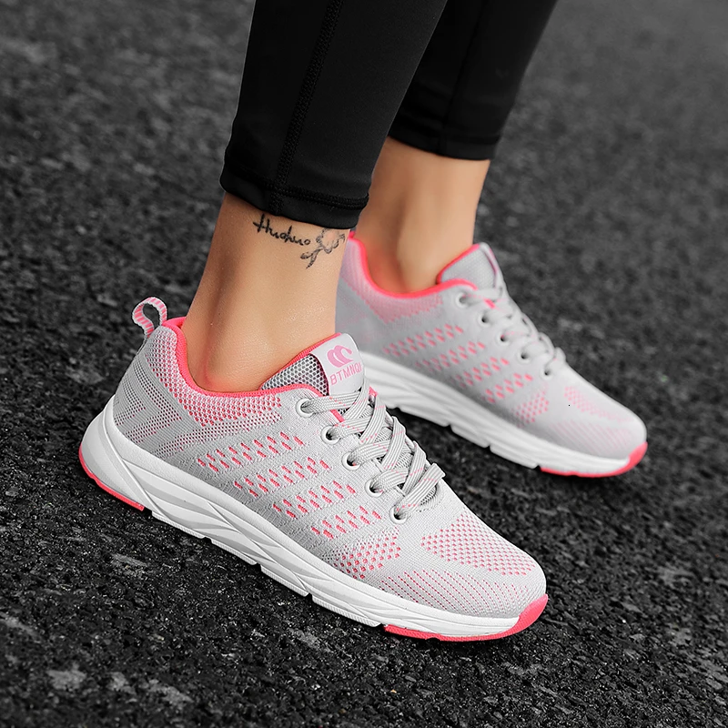 Брендовая tenis feminino; женская обувь для тенниса; Серые кроссовки Bona с дышащей сеткой; уличные Нескользящие кроссовки для фитнеса; спортивная обувь