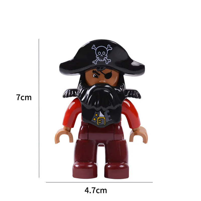 Большие фигурки x1 игрушечные блоки пожарный грабитель принцесса полицейский