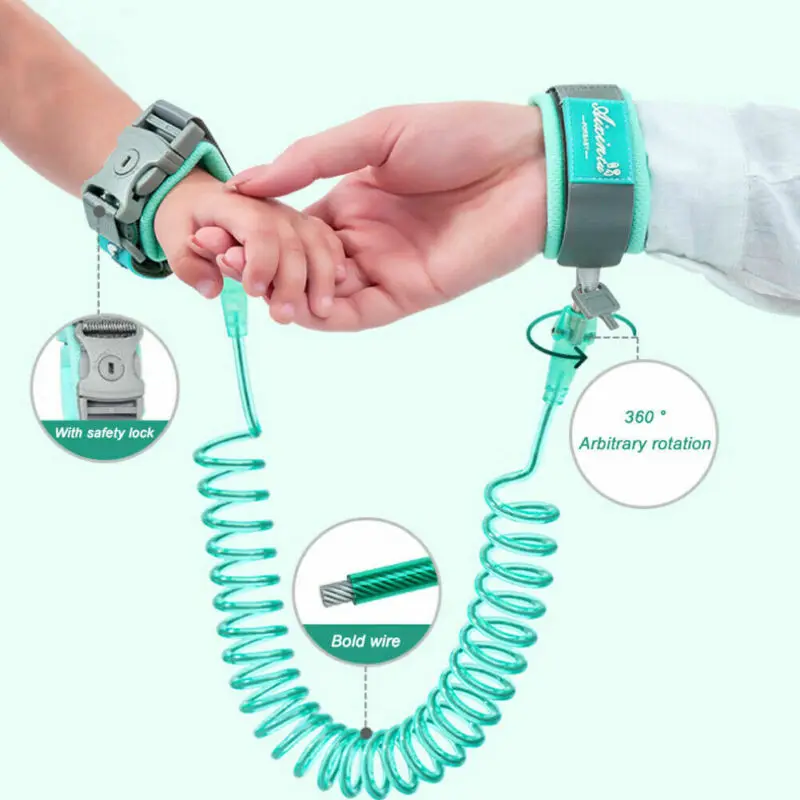 

Anti Lost Wrist Link Toddler Leash Safety Harness 1-12Y Baby Kids Strap Rope Outdoor Walking Hand Belt Band Anti-lost Wristband