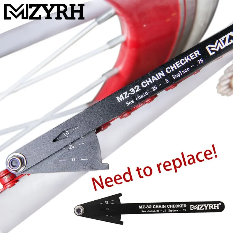 Mzyrh цепь велосипеда MTB Износ индикаторы цепи проверки наборы многофункциональная горная цепь для дорожного велосипеда инструмент Велоспорт Ремонт