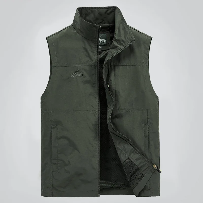 7XL Открытый Пешие прогулки Рыбалка тактический жилет унисекс без рукавов
