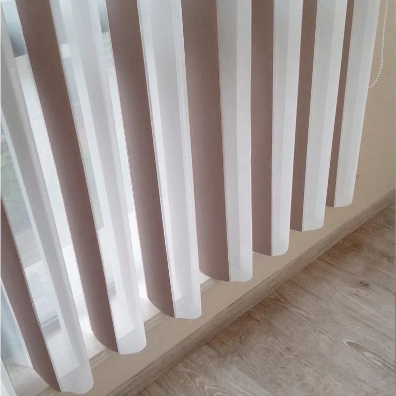 Вертикальные жалюзи прозрачные оконные шторы для раздвижной стеклянной двери