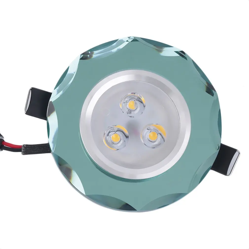 

3W LED Crystal Ceiling Light Warm/Cold White Down Lamp Spotlight Home Office