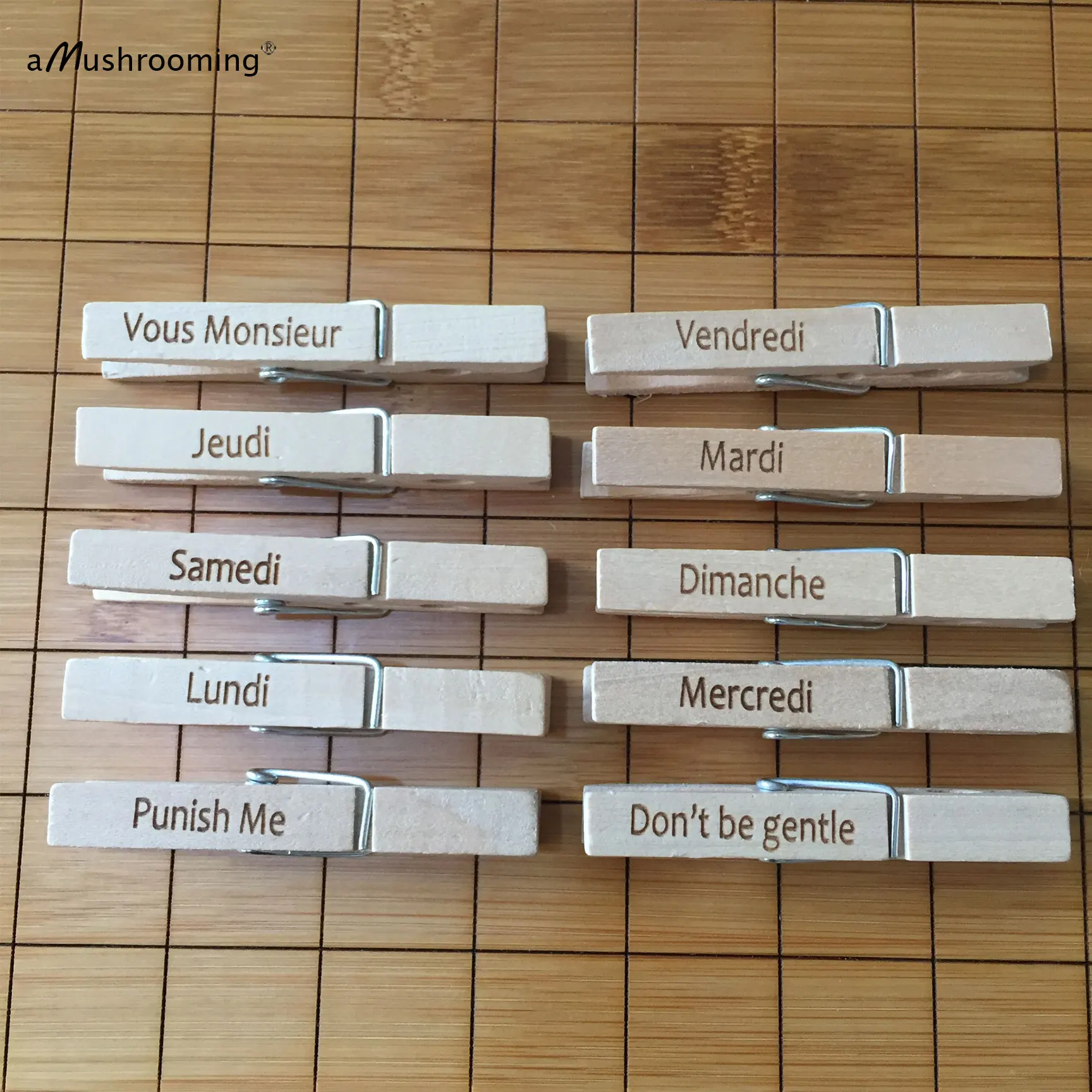 

(300pcs/lot) Craft Natural Wood Spring Clip/wooden Peg Clothespin for Home Party Wedding Baby Shower Decoration