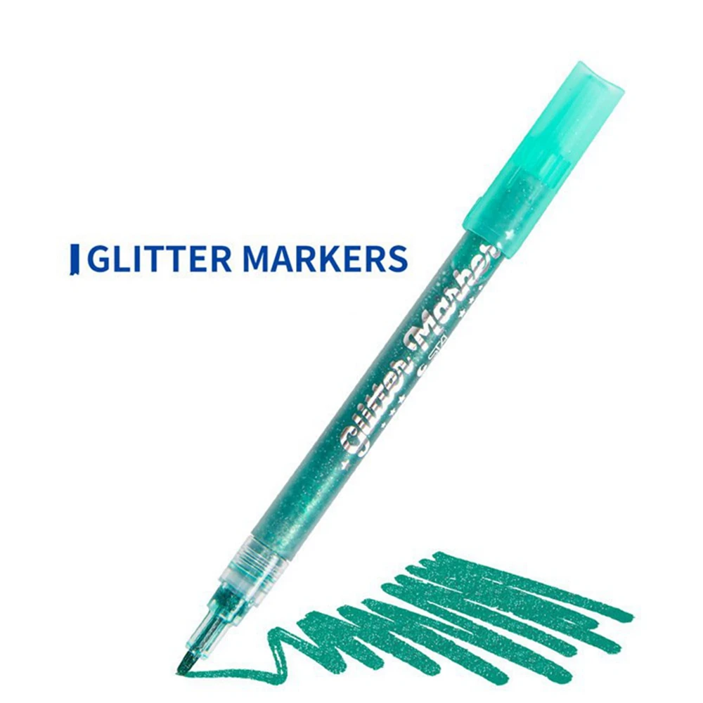 

Acrylic Paint Marker Pen Set Waterproof And Odorless Water-based Flashing Pen Marker Pen Marker Pen 6 Colors 12 Color Set