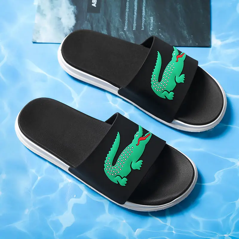 

Animal print mens slippers, dinosaurs, womens non-slip slippers, bathroom summer sandals, soft bottom couple slippers