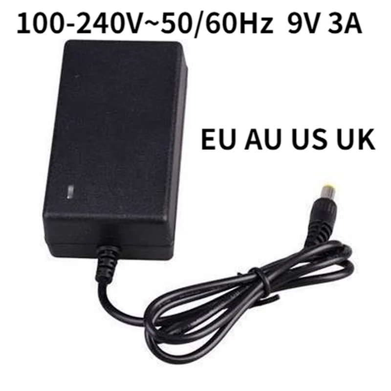 

AC 100-240V DC 9V 3A Универсальный Мощность адаптер питания Зарядное устройство для адаптера переменного тока Eu/Us для Светодиодный светильник поло...