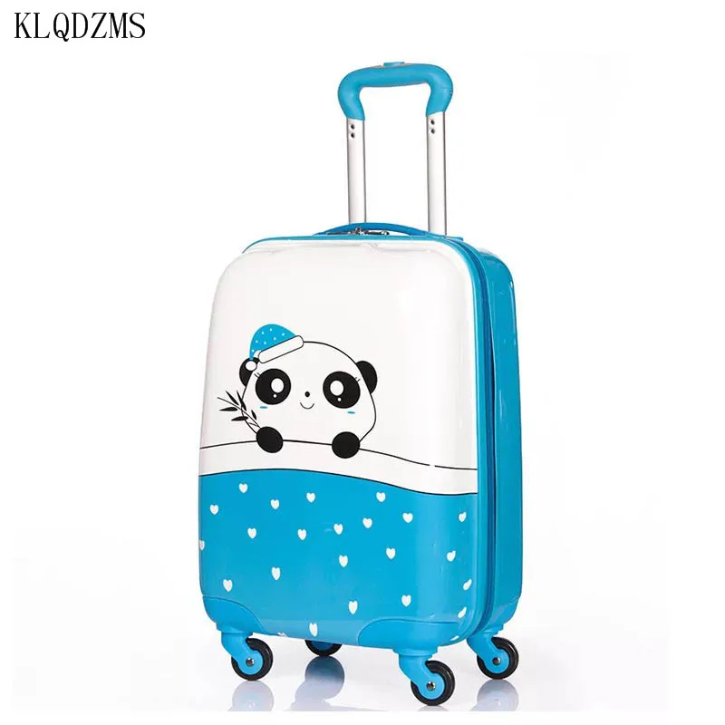 KLQDZMS 18 дюймов мультяшный ручной чемодан на колесиках Спиннер колеса для