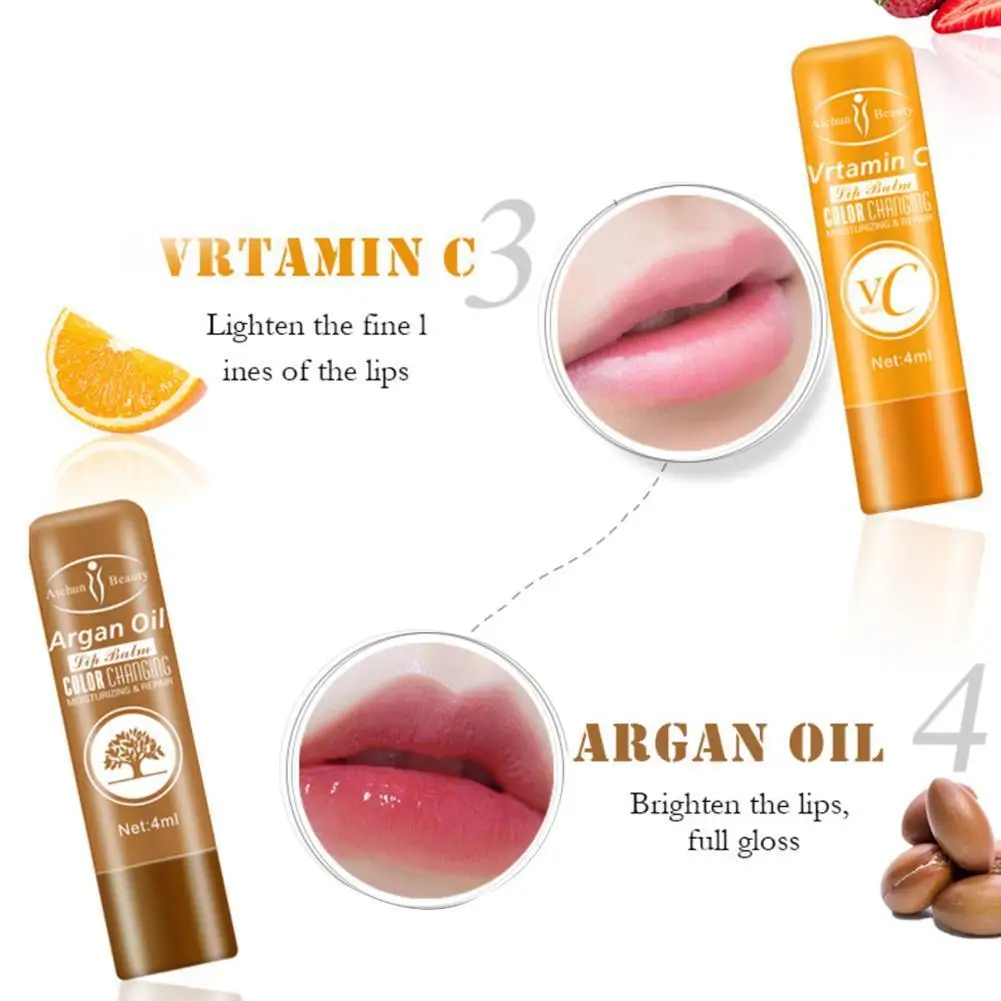 Натуральный Увлажняющий бальзам для губ с алоэ вера бесцветная помада морщины