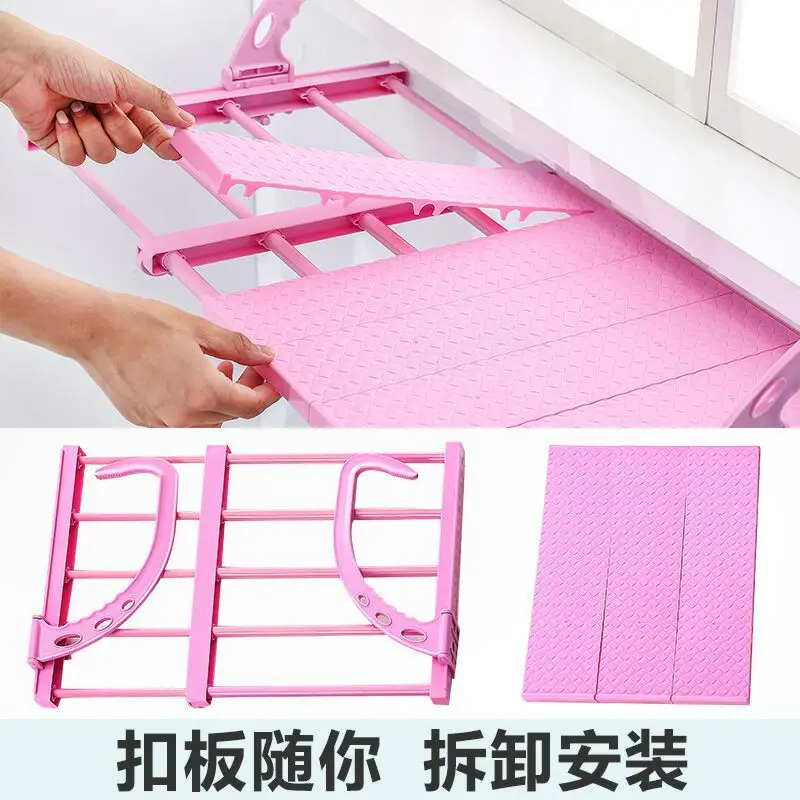 1x Multi-function Foldable Balcony Shoe Rack Portable Window Drying Radiator Hanger hook Clothes Dryer Fence Holder Racks | Дом и сад