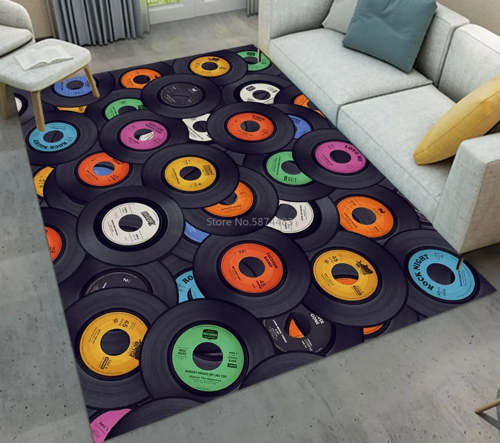 Смешные виниловые пластинки коврики и для детей дома гостиной спальни холла йоги