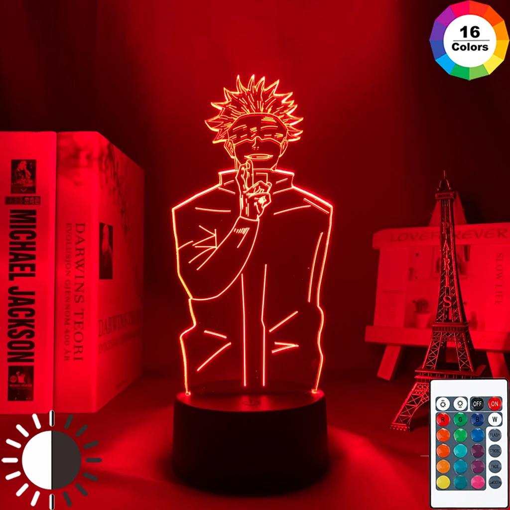 

Anime 3d Jujutsu Kaisen Led Night Light Satoru Gojo Lamp for Bedroom Decor Birthday Gift Satoru Gojo Light Jujutsu Kaisen Gadget