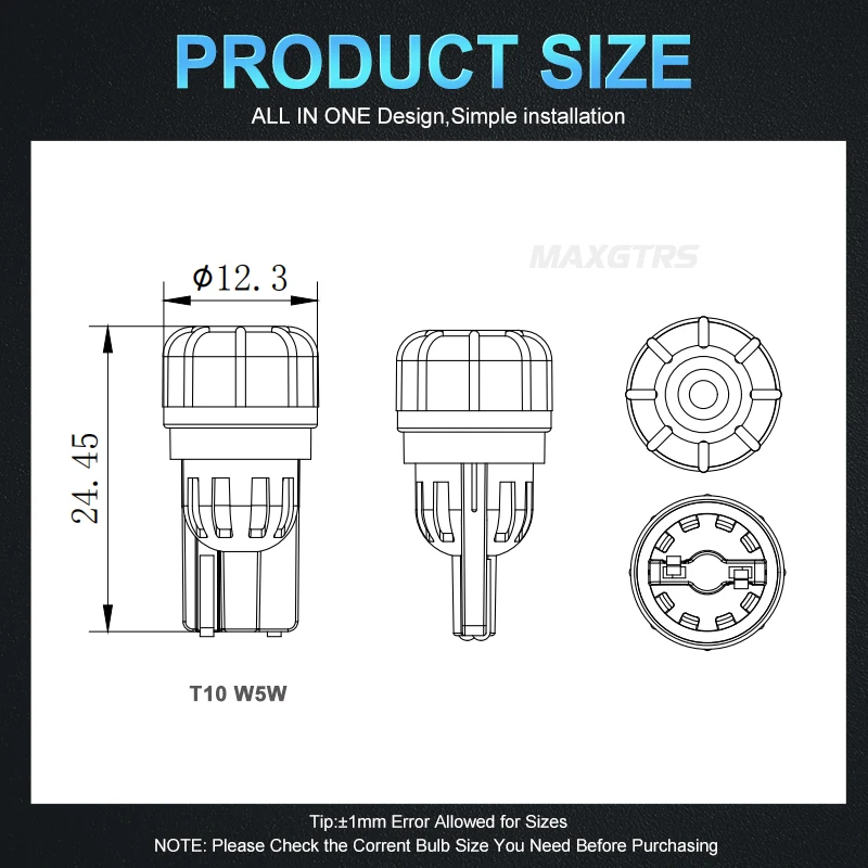 10x 800LM 1000LM T10 W5W светодиодный 3020 SMD чип Canbus автомобильный номерной знак купольная