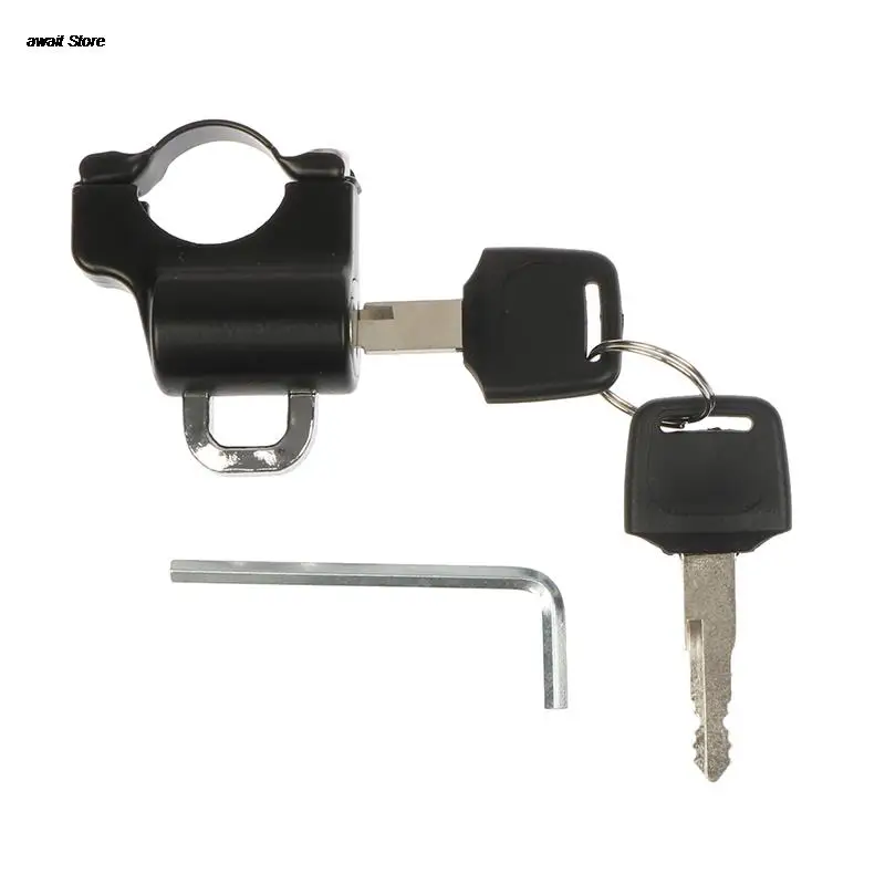 

Горячая Распродажа 1 шт. электрический руль Шлем Замок Универсальный мотоциклетный шлем замок с защитой от краж