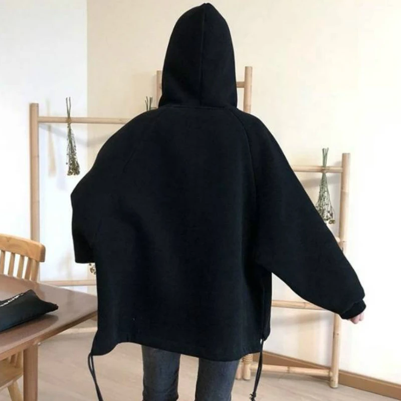 Женская клетчатая куртка с капюшоном шикарная верхняя одежда пальто свободного