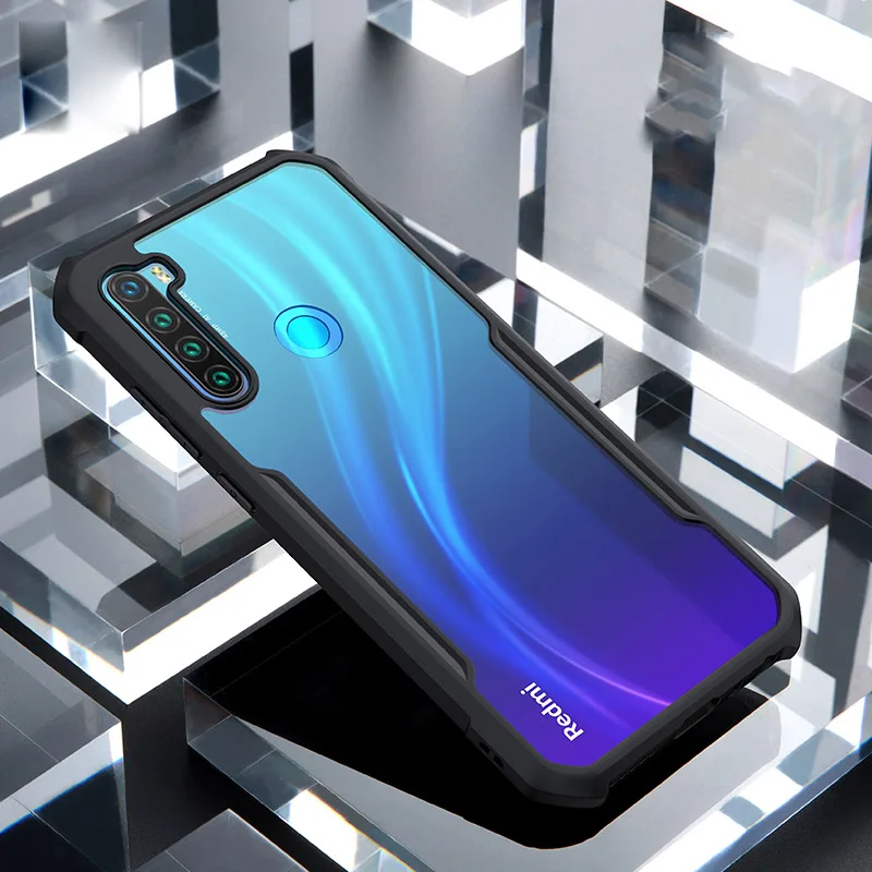 Чехол для Xiaomi Redmi Note 8T 8 7 Pro 8A 7A K30 прозрачный бронированный мягкий чехол с рамкой