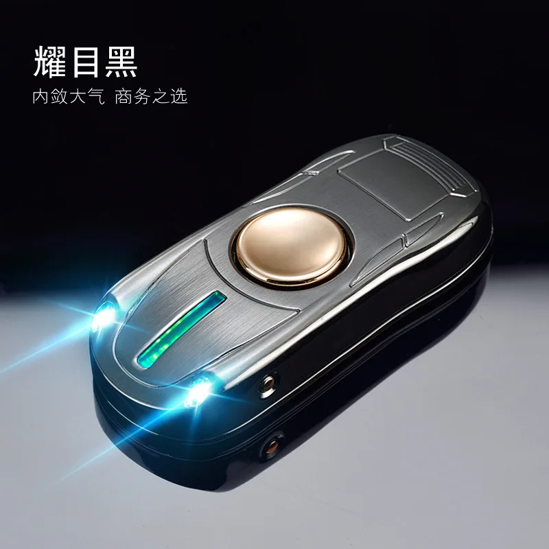 4 Креативный автомобильный Спиннер USB зарядка Зажигалка персональный металлический мужской подарок Электронная usb-зажигалка для сигарет Крутые гаджеты - Цвет: 4
