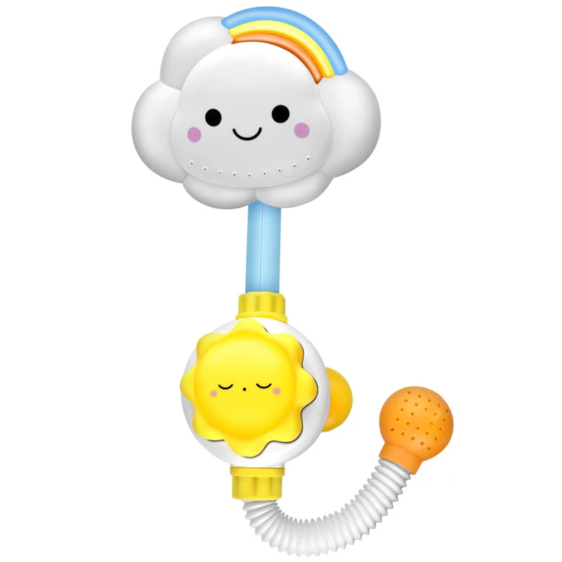 Multicolor Летняя детская Ванна игрушки облако& солнце Ванна вода Душевая насадка распылитель ванная ванна фонтан вода играть игрушки раннего развития - Color: Multicolor