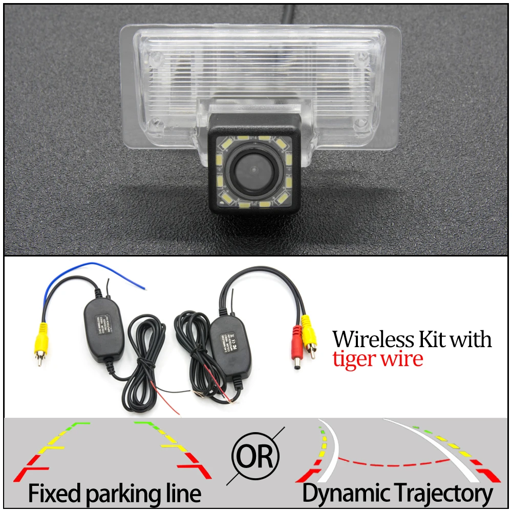 12LED And Wireless Камера заднего вида CCD для nissan paladin Altima TEANA Sylphy Venucia Almera TIIDA Bluebird Sentra автомобильная парковочная камера заднего вида - Название цвета: 12LED And Wireless