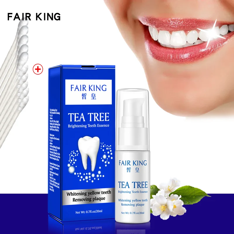 FAIR KING tea Отбеливание зубов Гигиена полости рта эссенция Чистящая сыворотка Удаляет налет пятна Отбеливание зубов стоматологические инструменты зубная паста