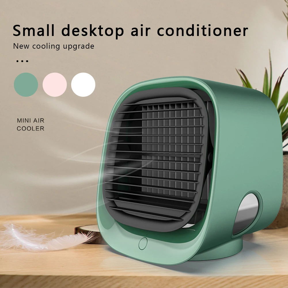 

Портативный увлажнитель-очиститель воздуха 3 в 1, USB, настольный вентилятор охлаждения воздуха, для дома и офиса, с 7-цветным ночником