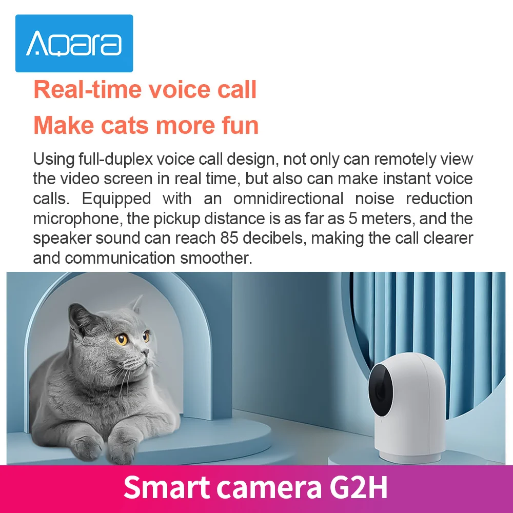 Умная камера Aqara G2H zigbee разрешение 1080P HD Мобильная ночного видения для Apple Homekit APP