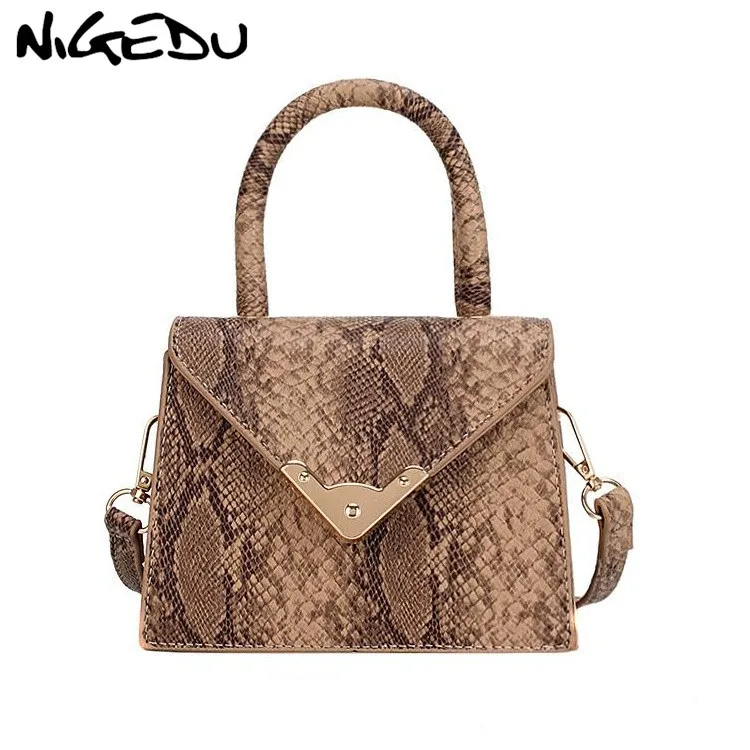 Винтажная мини сумка NIGEDU для женщин роскошные дизайнерские сумки на плечо со