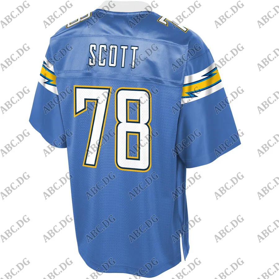

Customized Stitch Jersey Men Women Kid Youth Los Angeles Trent Scott Pro Line Powder Blue Alternate Team Player Jersey