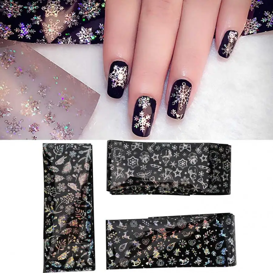Дизайн ногтей 3 шт изысканный стикер для дизайна рисунок на рождественскую